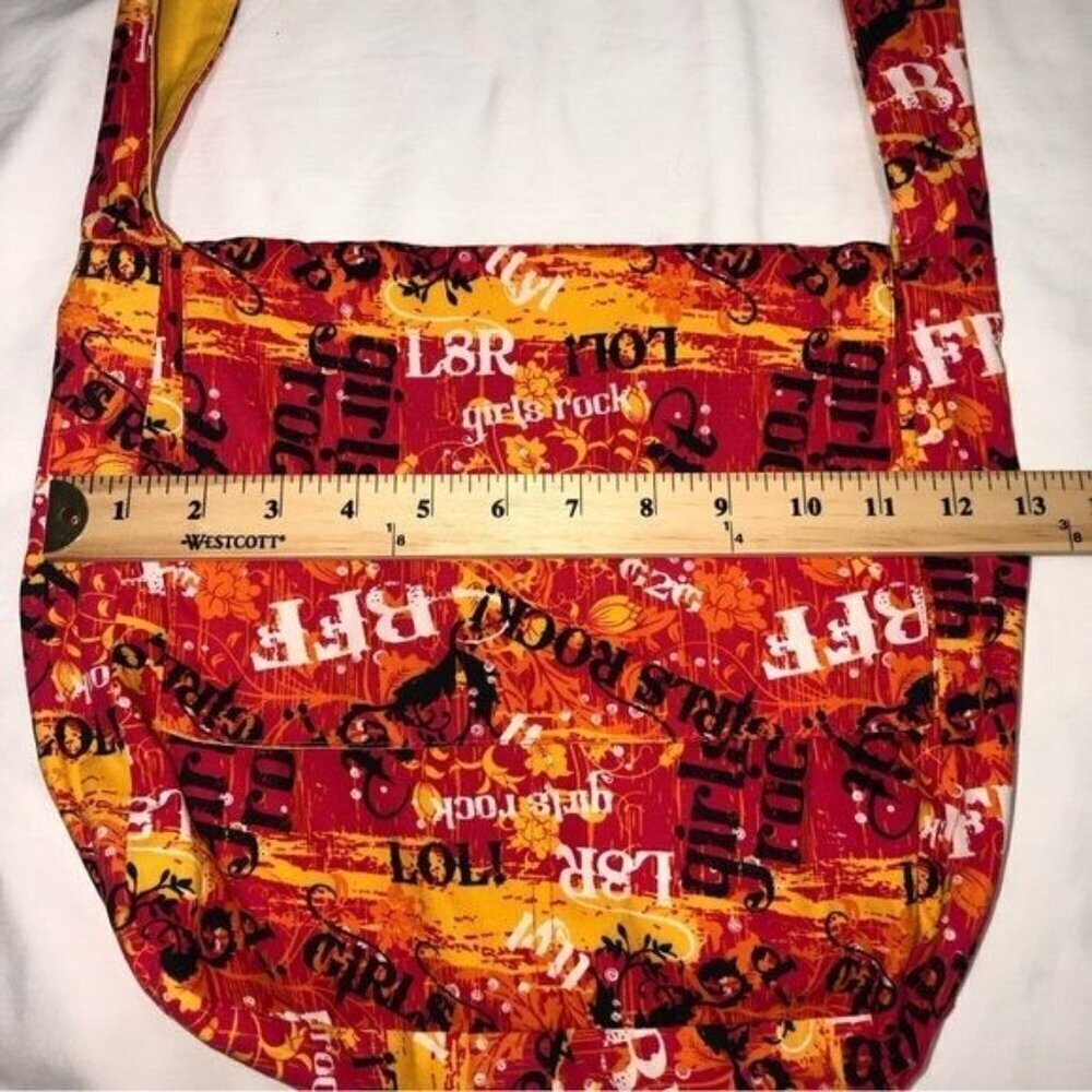 Girls Rock Cotton Tote Bag Orange Graphic Little Brownie Bakers Girl Scouts - Picture 4 of 7